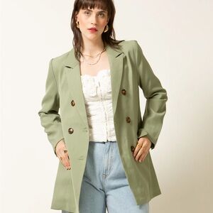 French mauve Emory blazer - Sage Green Small